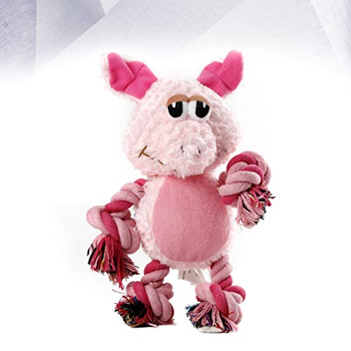 Brinquedos de mastigar duráveis para cães Popetpop Brinquedos de pelúcia para cães com pernas de cor