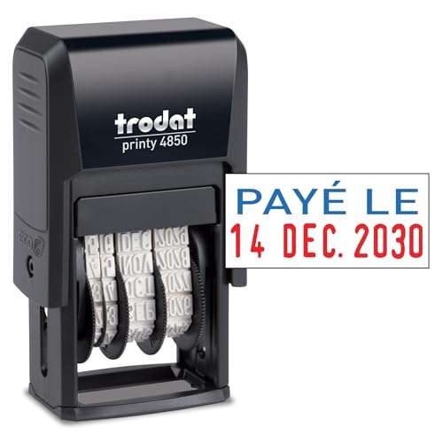 Tampon "PAYE LE" + date Printy 4850L2 Trodat