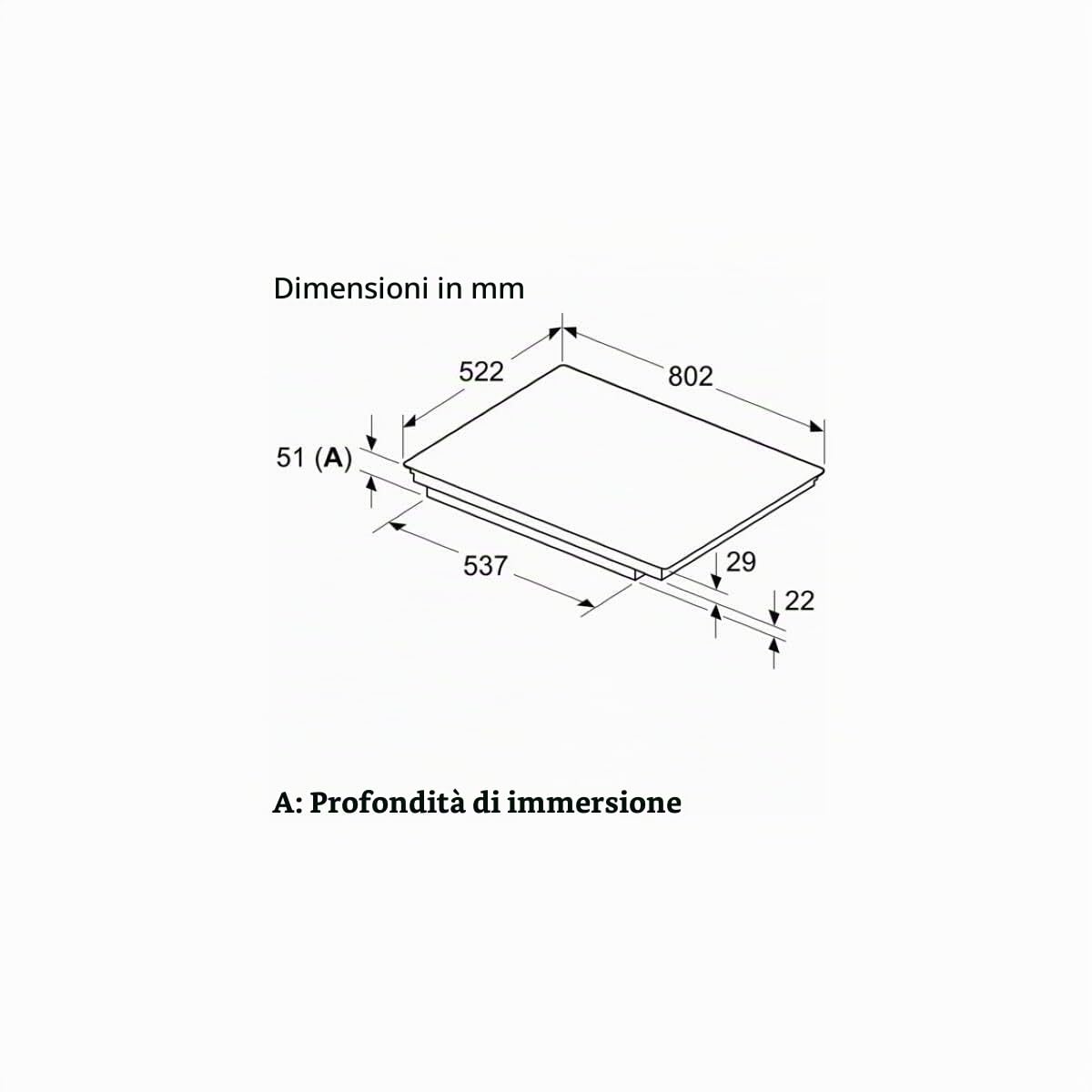 NEFF T68FTV4L0, N 90, piano cottura a induzione, piano cottura in vetroceramica autosufficiente, larghezza 80 cm, Twist Pad, Flex Induction, Home Connect, Smart Hood Automatic, Sospensione senza