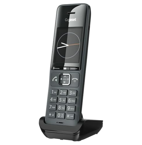 Gigaset COMFORT 520HX - Teléfono Supletorio - Diseño Elegante - Agenda, Negro Titanio [Compatible en ES, IT, AUT, CHE, DE, BE, NL, FR] [Sin Base]