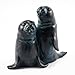 Esotec Wasserspeier-Figuren Seehunde-Paar, Einzelfigur Teichfigur Gartenstatue, Brunnenfigur für Garten-Teich Mini-Teich, Wasserspiel Terrasse Balkon-Brunnen, Quellstein, Kunststein 100736