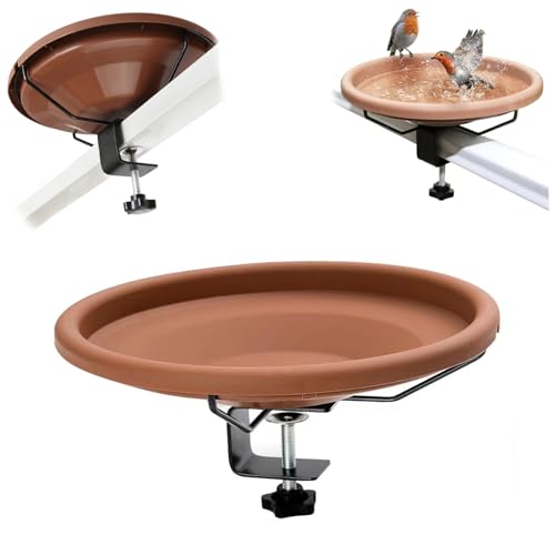 Bain d'oiseaux chauffant en acier robuste pour une terrasse moderne - 3