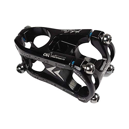 Krsec Lenkervorbau aus Aluminiumlegierung, 31,8 mm x 50 mm, kurzer Fahrradvorbau für Mountain DH FR XC (schwarz)