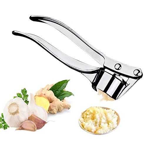 Acero Inoxidable Prensa de Ajo Para Restaurante u Hogar Acero Inoxidable Prensa de Ajo de Picadora de Ajos Doméstica, Práctico Utensilio De Cocina