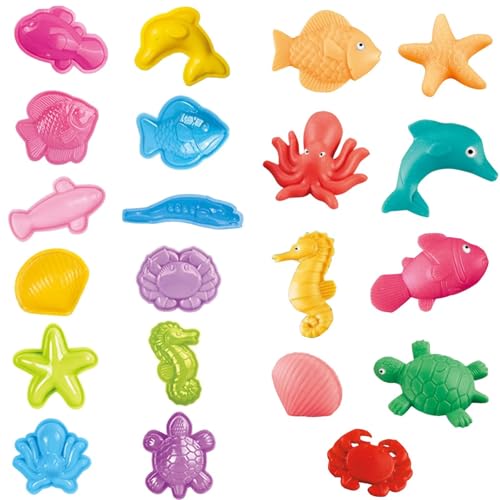 Yiklucg Unleash Creativity with 12 Unique 0cean Molds Dough Toys