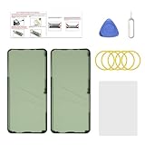 2 Pcs Galaxy S21 FE Back Cover Pre-Cut Sticker Tape Replacement, Back Cover Adhesive for Galaxy S21 FE with Tools & Instruction
