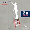 Louisville Ladder 2-Foot Fiberglass Step Stool Industrial, 300-Pound Load Capacity, Type IA, FS1502
