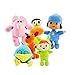 OURDUOJIN (Set di 6) Peluche Viperimr Pocoyo, Pocoyo Pato, Sleepy Bird, Elly, Nina e Luna Soft Animal Bambole morbide, Ragazzi e Ragazze, Regali di Compleanno per Bambini