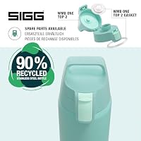 Sigg - Edelstahl Trinkflasche - Shield ONE Glacier - Für Kohlensäurehaltige Getränke Geeignet - Auslaufsicher - Federleicht - BPA-frei - Outdoor & Fitness - Hellblau - 0,75L – Ansicht 4