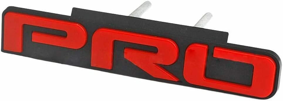 Placa de identificación personalizada con emblema 3D PRO T-R-D para Tacoma Tundra 4runner (rojo)