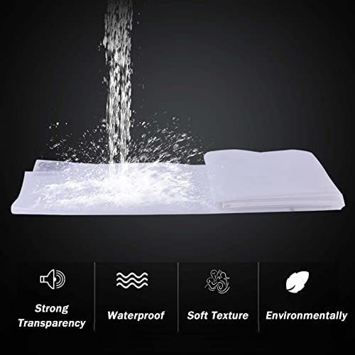 Bâche transparente imperméable 2x2m lourde pour serre et balcon - 5