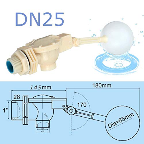 Vanne de contrôle d'eau plastique réglable avec robinet à flotteur - 7