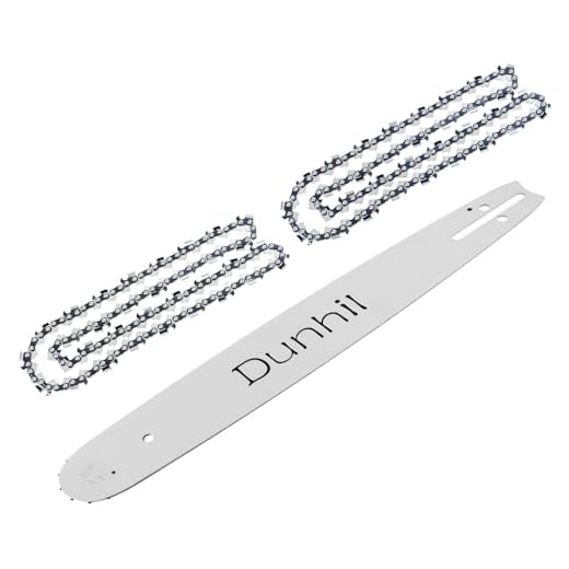 Dunhil 2 pack 16 inch 3/8 050 56 DL Chainsaw Chains & 1 Guide Bar for Echo CS-400 CS-310 CS-370, for Poulan 2150 3816 and more 27857 160SDEA041