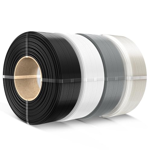Image of SUNLU Filament Refill 1.75mm,Black+White+Grey+Transparent