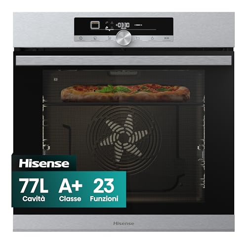 Forno Elettrico da Incasso Ventilato Multifunzione con Grill 77 Litri 60 cm Classe A+ colore Inox - BI350XPZ