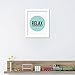 WALPLUS Relax Art Sticker Mural en Vinyle Multicolore 40 x 30 x 3 cm