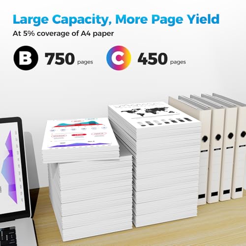 Image of 61XL 61 Ink Cartridges for HP Printers Envy 4500 5530 Compatible for HP Ink 61XL HP61 61 XL Black and Color Combo Pack for Officejet 4630 4635 Envy 4502 5535 Deskjet 1000 1510 2050 2510 2540, 2-Pack