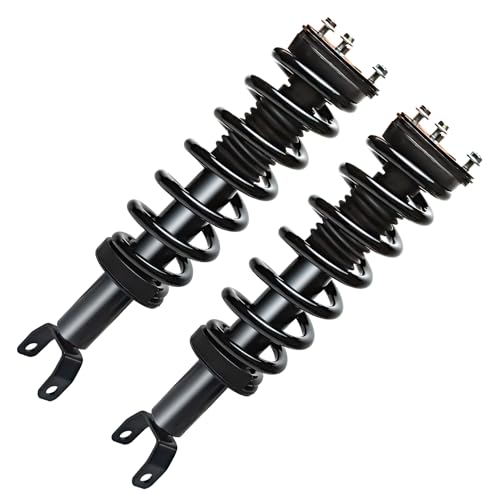 Image of Detroit Axle - 4WD Front Struts & Coil Spring + Sway Bar End Links + Inner Outer Tie Rod Ends Replacement for 2013 2014-2018 Ram 1500