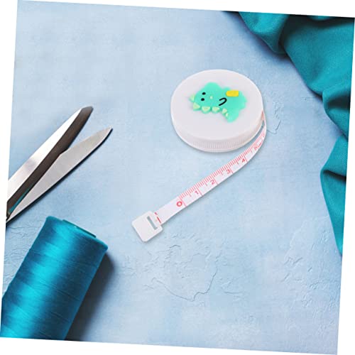 Cinta métrica mini retráctil 4 piezas dibujos animados miniatura 7
