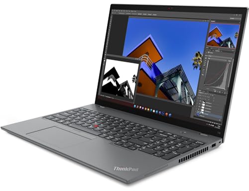 Image of Lenovo ThinkPad T16 Gen 2 Business Laptop (16 inch FHD+ Touchscreen, Intel 10-Core i7-1355U, 32GB DDR5, 1TB SSD), Backlit, Fingerprint, Ethernet, FHD IR Webcam, 3-Yr WRT, Win 11 Pro w /AI Copilot, Grey