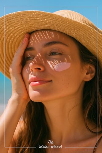 Image of Bade Natural Tone-Correcting & Brightening Pink Mineral Sunscreen Milk SPF 50 - Broad Spectrum UVA /UVB Protection with Zinc Oxide, Calamine, Aloe Vera, Panthenol & Vitamin B3 - 1.0 fl oz