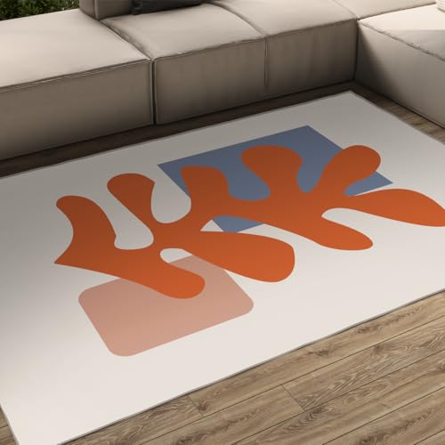 Tapis antidérapant non perte lavable bleu coastal mer 90x150cm - 2