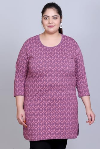 Image of RYSH Women's Plus Size Printed Longline Tops | Printed longline tops in multiple colours and plus sizes