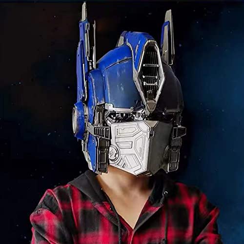 步凌 Casque Portable Optimus Prime Transformers, Effets Sonores MéCaniques SimuléS, LumièRes LED pour Les Yeux/Son De ContrôLe De L'Oreille