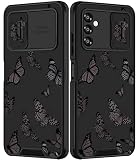 Funnysoul for Samsung Galaxy A13 5G Case Butterfly for Women Girls Cute Girly Phone Cover Fashion Bl