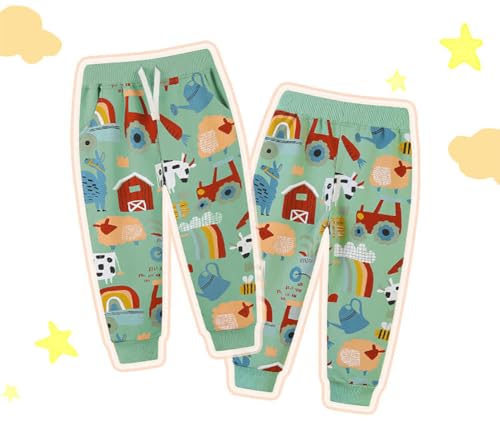 Pantalones de algodón para niños con diseño de chándal suave y elástico 190 6