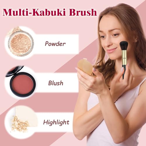 Pinceau à blush rétractable pour éviter les taches de maquillage