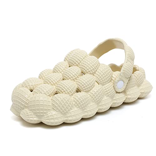 Bubble Slides with charms for Women Men, Non-slip Bubble Slippers, Soft EVA Golf Ball Slides, Cloud Cushion Thick Sole Spa Slides Slippers for Gym Shower Bedroom Home Sandals