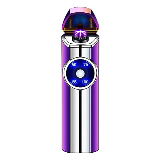 YOZWOO Triple-Arcs Electric Lighter,Plasma Lighter Outdoor,Rechargeable USB Lighter,Windproof Lighter with Battery Indicator (Magic)