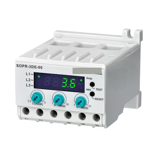 Relais de surcharge thermique SOPR-3DE protecteur de moteur numérique haute fiabilité