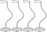 Zovelynta 4 Pack Silver Action Figure Stand with Magnetic Base –Stop Motion Rig with Adjustable Dual-Arm Clip