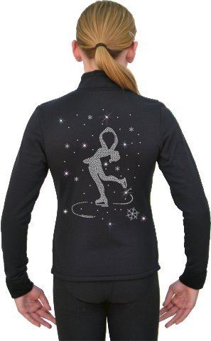 ChloeNoel Figure Skating Solid Polar Fleece Fitted Jacket by Polartec J11