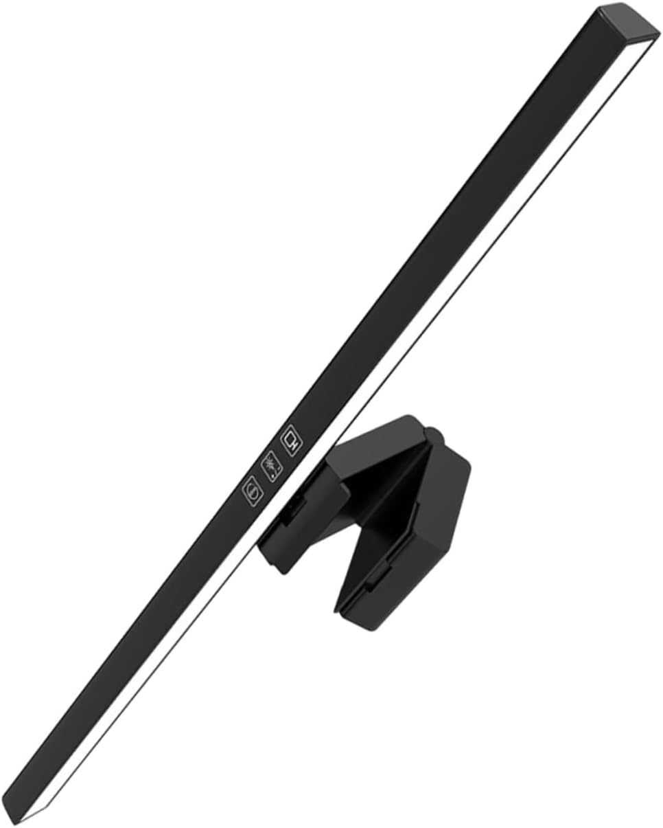 Led Monitor Light Bar with Adjustable Brightness and Anti-Blue Light Protection Screen Lamp for Eye Care for Computer and Office Use Black Upgrade Version