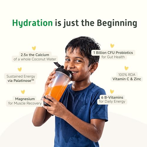 Image of Little Joys Orange Electrolyte Drink Mix for Kids | Hydration Powder with 6 Electrolytes, Vitamin C & Coconut Water Powder | Naturally Sweetened | Supports Hydration & Energy | 15 Sachets