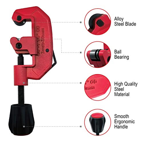 Macwork 2Pcs Tubing Cutter Set With Heavy Duty Pipe Cutter And Locking Exhaust Pipe Cutter #TOP5