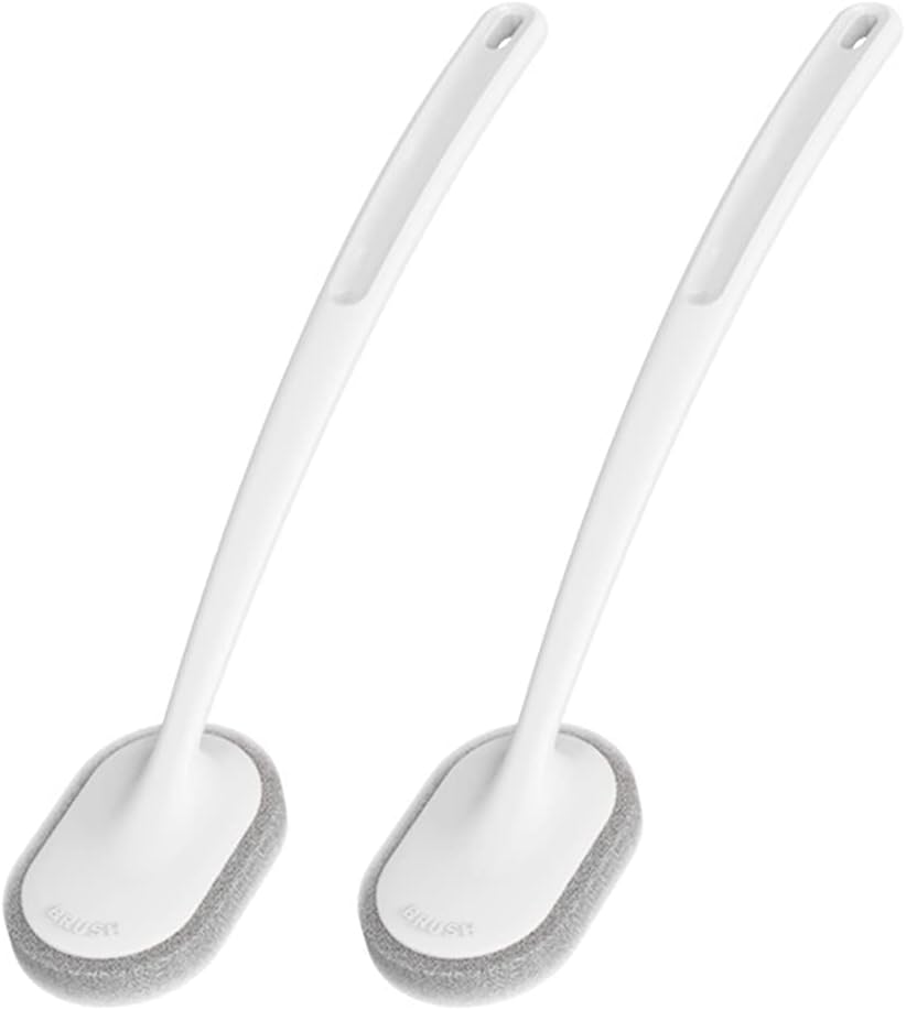 WINOMO 2Pcs Bathroom Cleaning Brush Toilet Long Handle Sponge for