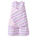 HALO SleepSack Micro-Fleece Swaddle, Pink Waves, Small