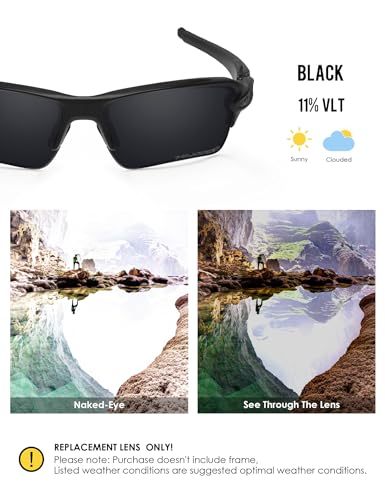 Image of BLAZERBUCK Anti Salt Replacement Lenses & Sock Kit for Oakley Flak 2.0 XL OO9188 Sunglasses