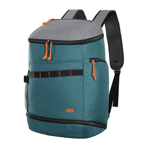 MIER Gym Backpack with Shoe Compartment — Green