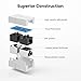 UGREEN RJ45 Coupler Ethernet Extender Connector 10 Pack Inline Coupler Cat7 Cat6 Cat5e Ethernet Cable Adapter Female to Female White