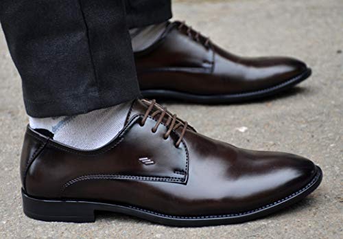 Image of AADI Men's Synthetic Leather Derby Formal Shoes