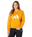  adidas 3-Bar Hoodie Focus Orange/White LG