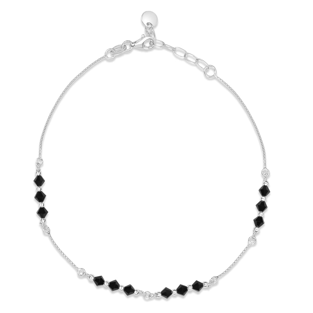 zavya 925 Sterling Silver Rhodium Plated Beads Anklet (Single)| Gift for Women & Girls | With Certificate of Authenticity & 925 Stamp-picture-34