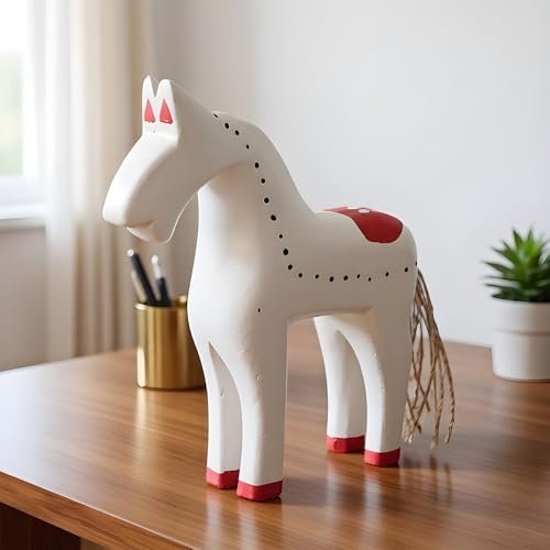 Figurines de décoration en bois précieux sculpté main pour salon élégant