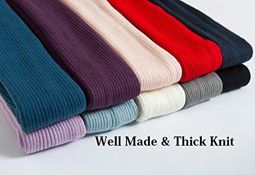 Chung Women's Over Knee Thigh High Warm Leg Warmers Stirrup Thermal 80S Long Socks Yoga Ballet Dance-Black #TOP6