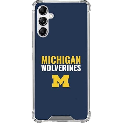 Skinit Clear Case Compatible With Samsung Galaxy A14 5G - Officially Licensed Michigan Wolverines M Design #TOP8